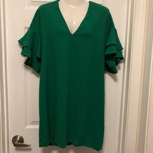 Green Zara dress